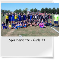 Spielberichte - Girls 13